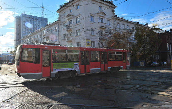 Из-за торможения трамвая пермячка получила черепно-мозговую травму 
