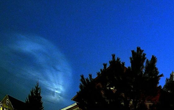 Над Пермью заметили след от ракеты-носителя «Союз-2.1Б»