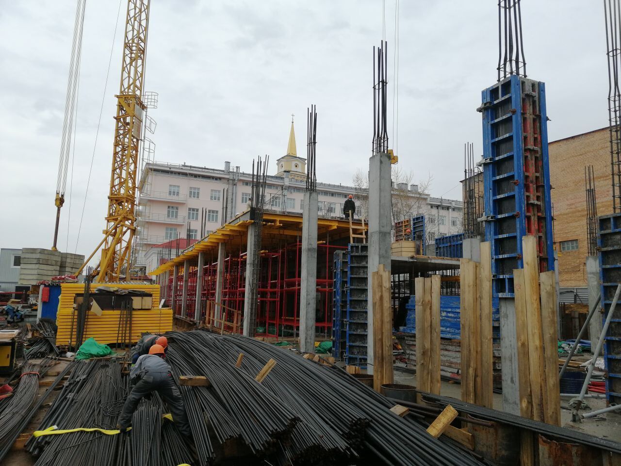 В Перми на улице Окулова начались работы по устройству первого этажа новой гостиницы  