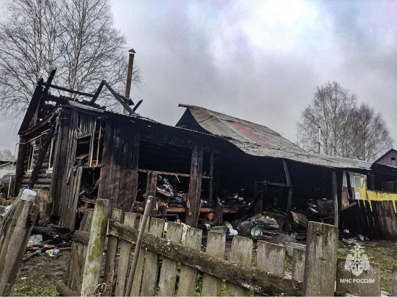 В Прикамье мужчина погиб на пожаре из-за непотушенной сигареты