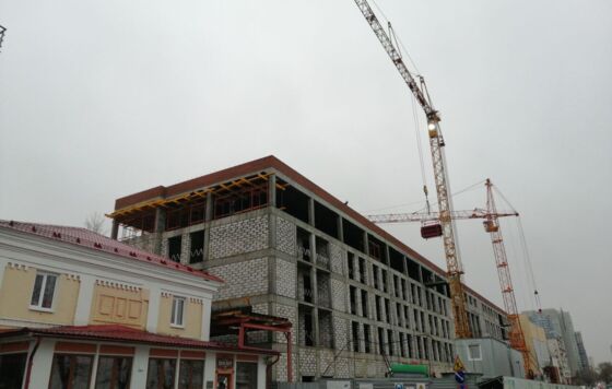 В здании будущей гостиницы на улице Окулова в Перми завершили монолитные работы 