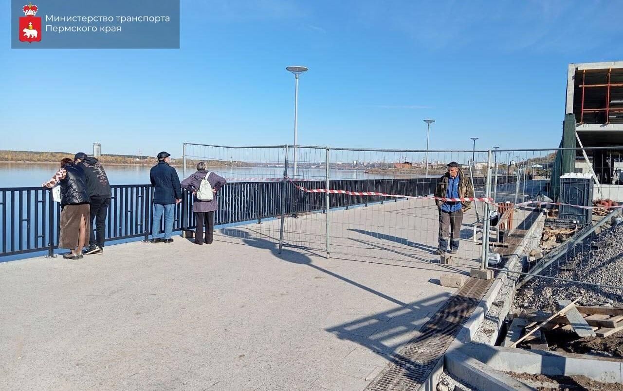 В минтрансе опровергли информацию об открытии нового участка набережной Перми